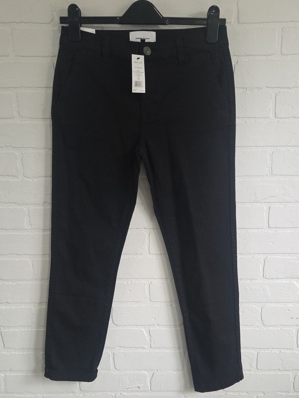 Current/Elliott Black Slim Chino Pants